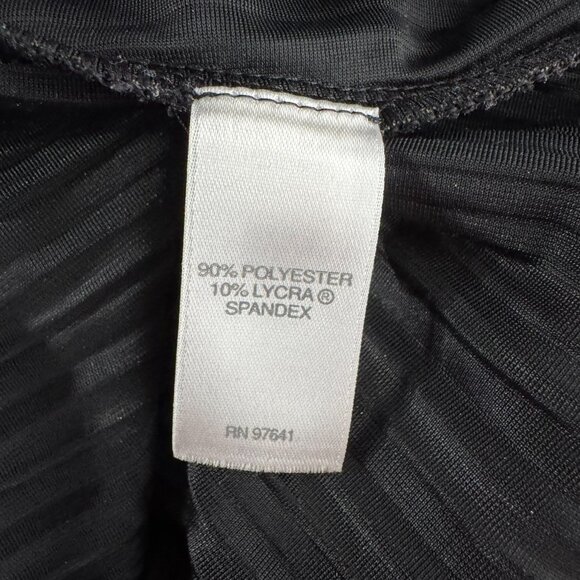 J. Jill‎ Wearever Collection Velvet Top 2X Black Ribbed Long Sleeve TP-3226 - Picture 6 of 7